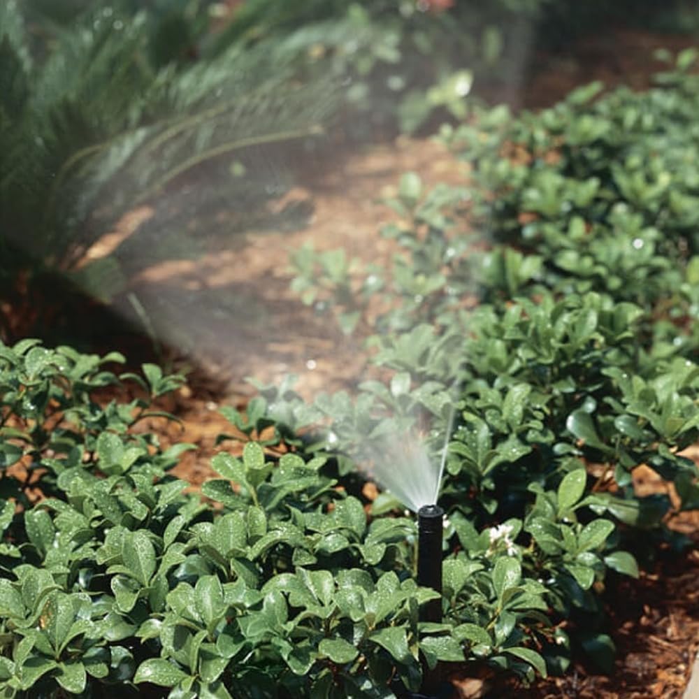 Confezione da 10 diffusori di irrigazione emergente, 5 cm, con ugello KVF-15 K-Rain, irrigatore di portata 4,5 metri, regolabile da 0° a 360°, irrigazione precisa e basso consumo d'acqua, piccoli