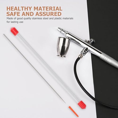 Miniatura 4 de 5 unids 0.012 in aguja para aerógrafo aerógrafo aguja aerógrafo piezas aerógrafo aguja fluido puntas aerógrafos aguja reemplazo aerógrafo accesorios