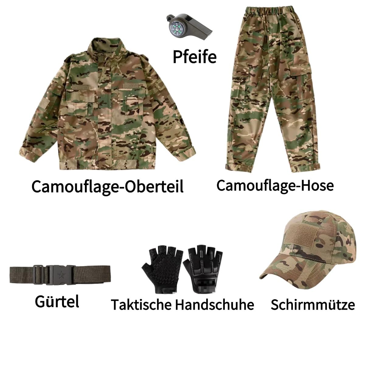 Kinder taktische Ausrüstung Anzug Junge Soldat Rolle Tarnuniform