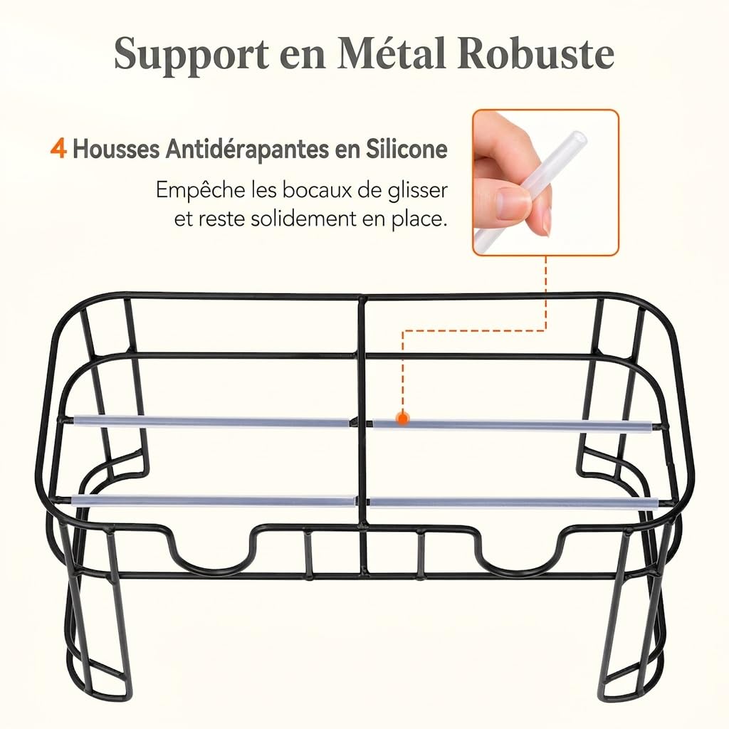 Lifewit Lot de 2 distributeurs de boissons de 4 l en verre avec robinet et support pour bière, limonade, jus, thé, eau, boissons, avec robinet, pour fêtes, buffets, événements, 39 x 16 cm