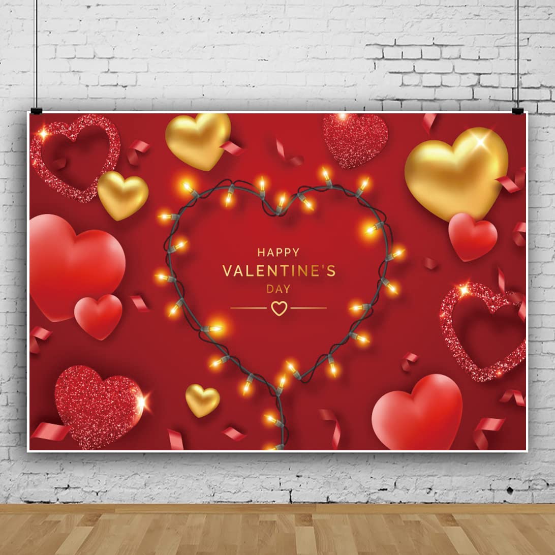 Amazon.co.jp: Qinunipoto 背景布 バレンタインデ バレタイン