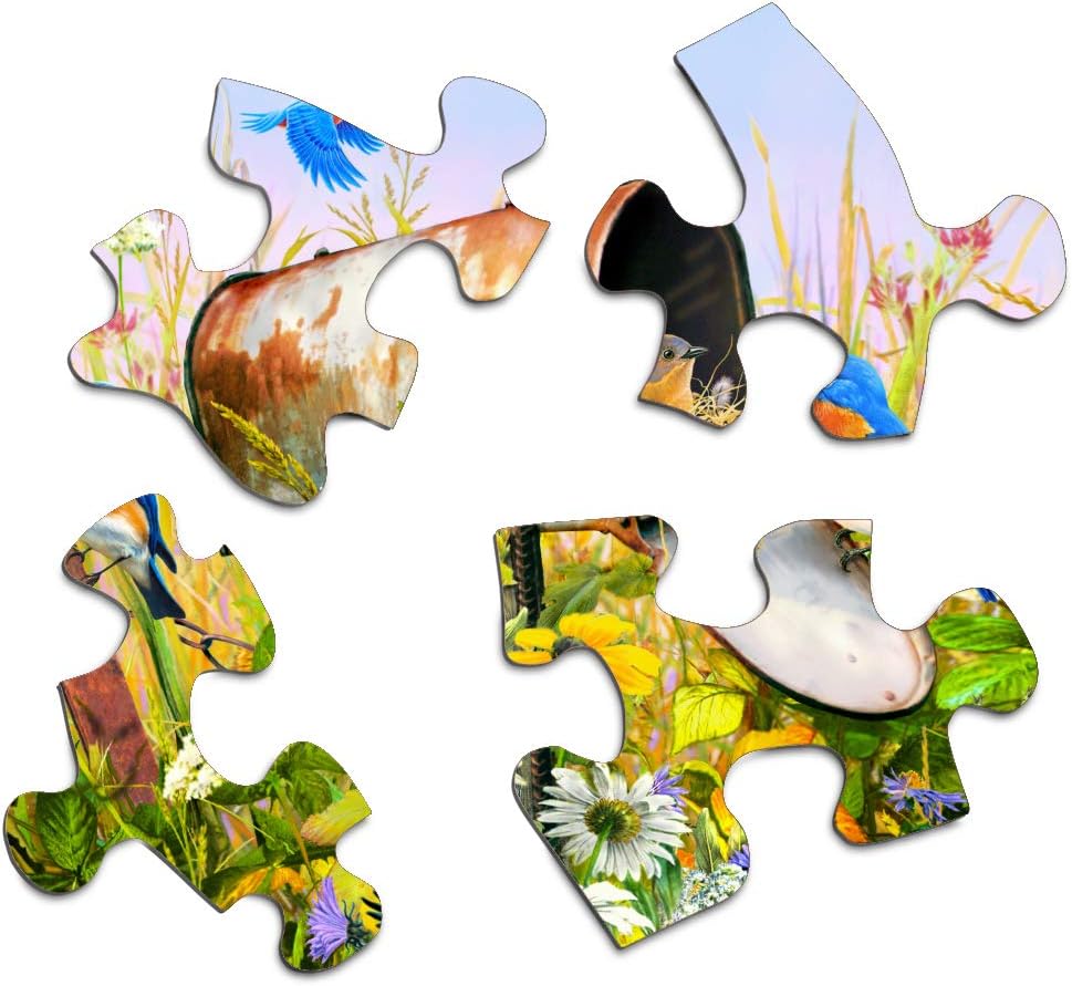 Springbok's 500 Piece Jigsaw Puzzle Blue Birds - Made in USA