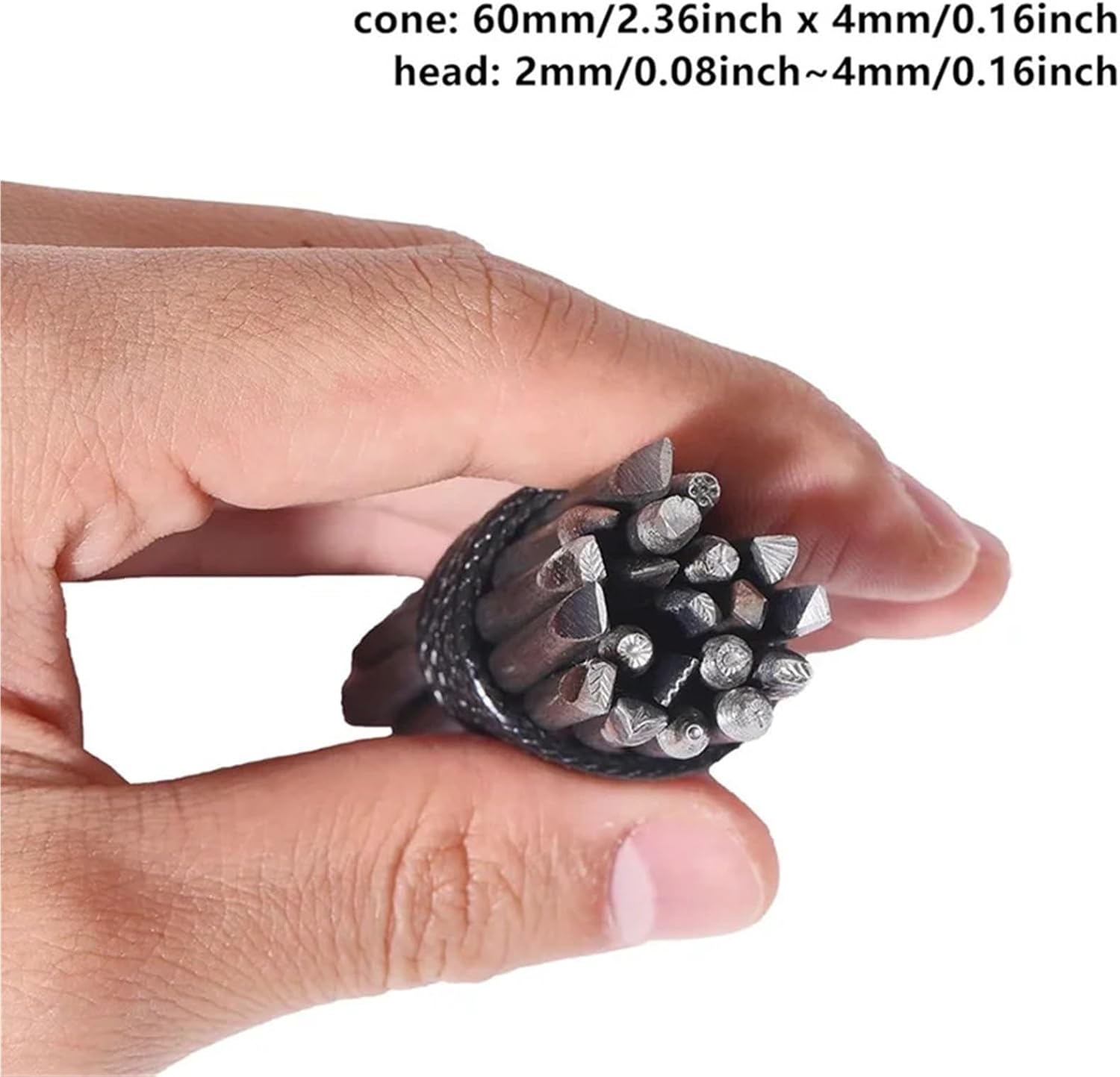 2SET Flower Punch Stamp Set, 20Pcs Steel Metal Stamping Tools for Jewelry Engraving