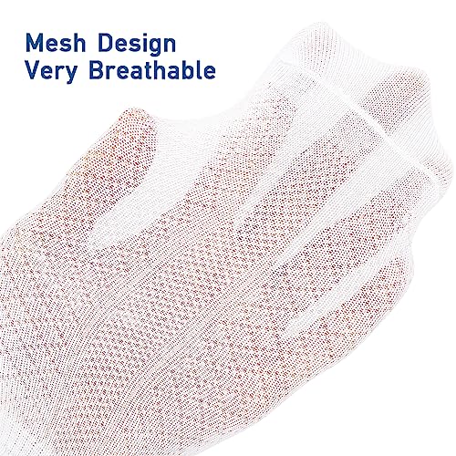 Looching 5 Pairs Toddler Baby Girls Mesh Thin Socks Summer Ruffle White Cotton Soft Low Cut Ankle Dress Socks for 2-8T Kids3