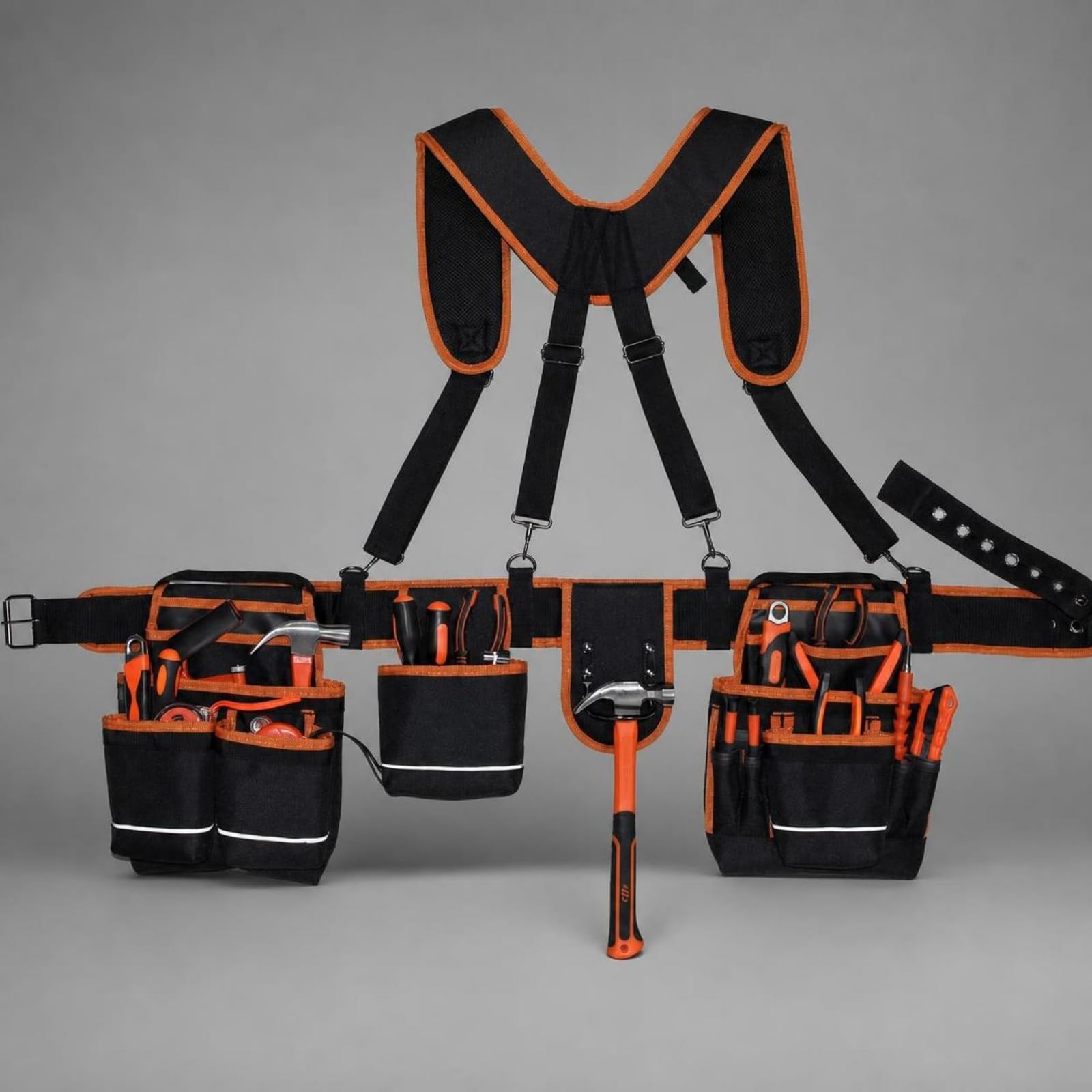 B Baosity Ceinture à Poches | Tissu Oxford Résistant, Ceinture à Brelles, Multifonctionnel, Équip, pr Chantier, Charpentiers