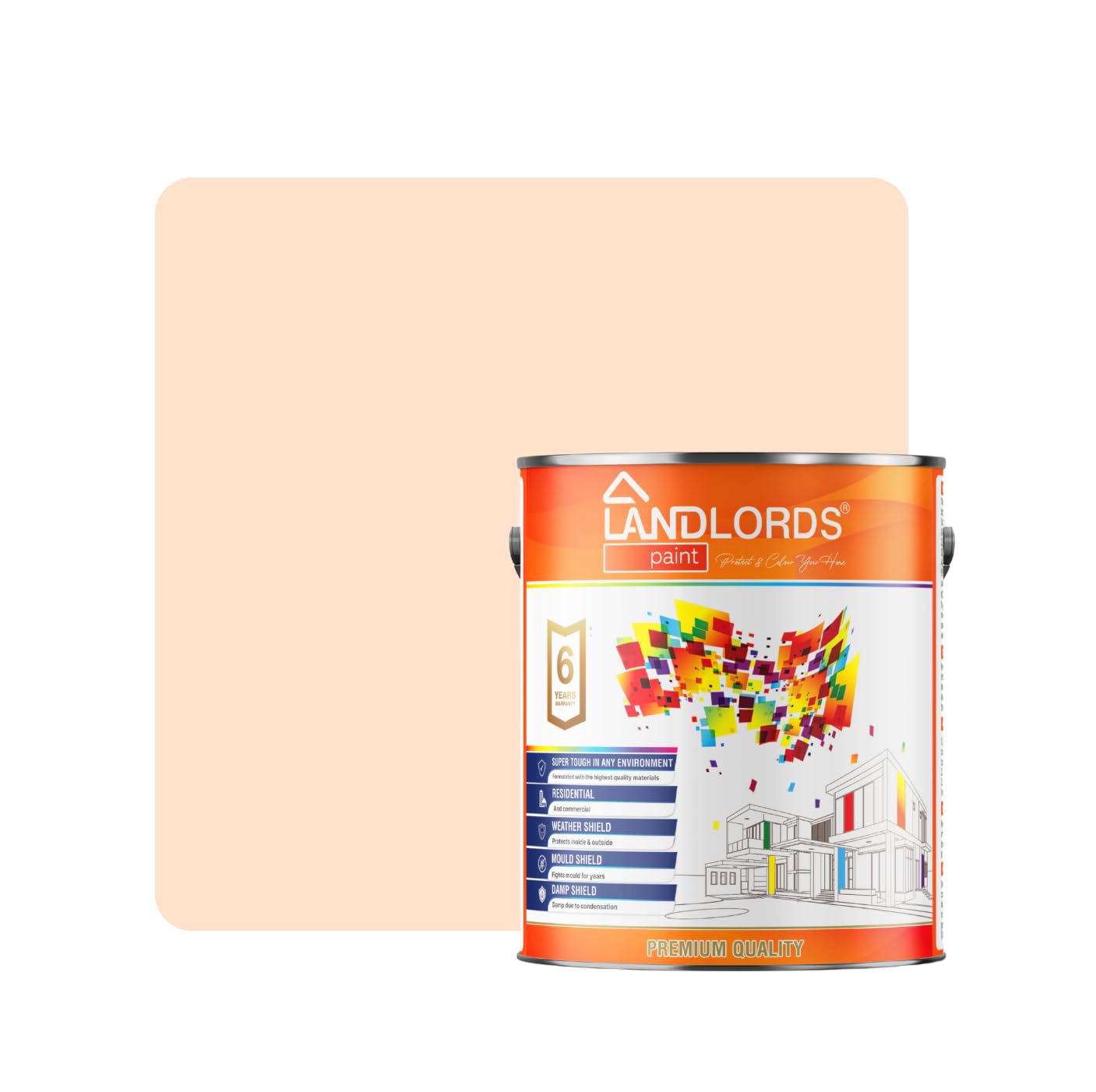 Landlords Anti Damp, Anti Mould and Condensation - Trench Coat Matt Finish - 2.5 Litre - Prevent & Control Damp On Internal Walls & Ceilings - Easy To Apply