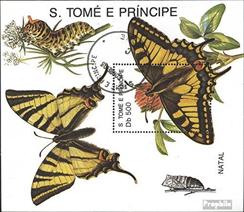 Sao Tome E Principe block266 (Complete.Issue.) fine Used/Cancelled 1991 Butterflies