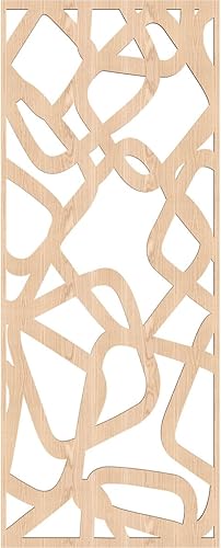 Miniatura 4 de 13 38 pulgadas de ancho x 34 38 pulgadas de alto x 14 de pulgada de alto, paneles de pared de madera de calado decorativo Acme, roble rojo