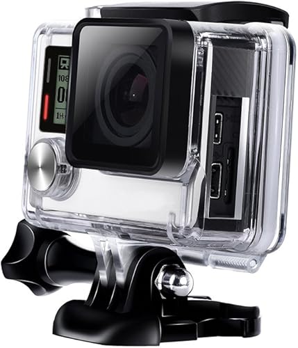Miniatura 6 de Suptig Funda protectora de carga con alambre conectable, esqueleto protector lateral abierto compatible con cámara GoPro Hero 4 Hero 3, 3+.