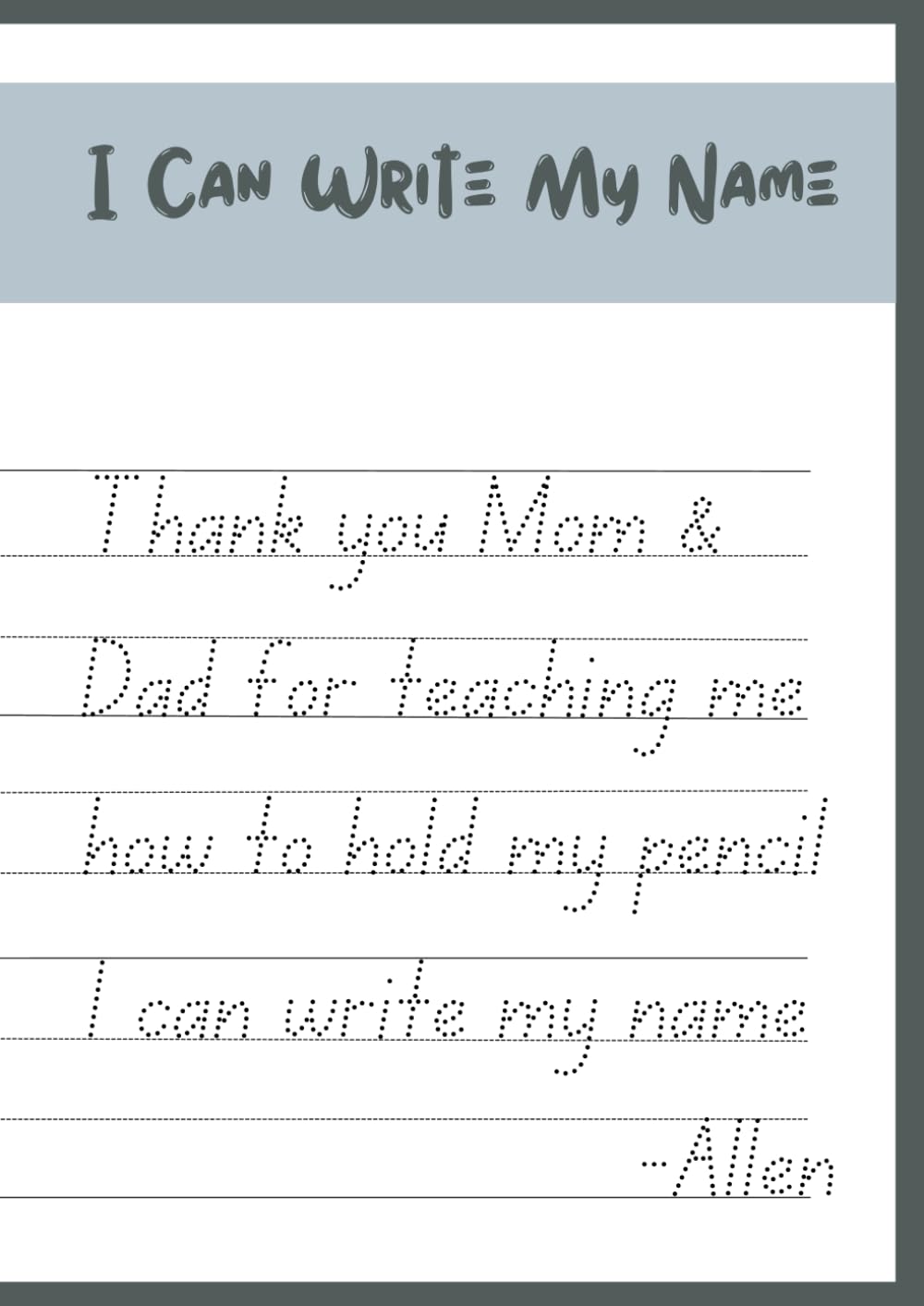 This is how I learn to write: Tracing lines and strokes practice