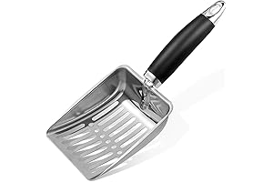 Stainless Steel Cat Litter Scoop - Sturdy Mesh Scooper - Easy to Clean