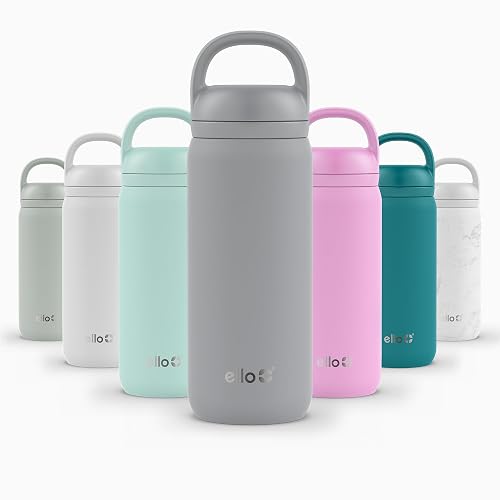 Ello Cooper Twist 18oz Insulated Stainless Steel Kids Water Bottle, Gray