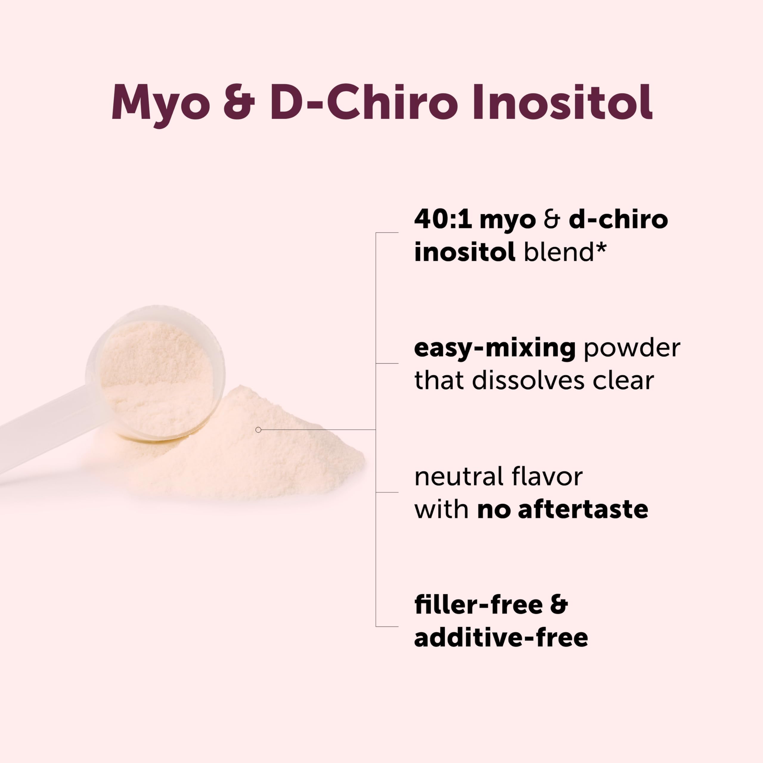 Micro Ingredients Myo-Inositol & D-Chiro Inositol Powder 1lb, 221 Servings | 40:1 Ideal Ratio Inositol Supplement for Women* | Support Hormonal Balance & Ovarian Health* | Non-GMO, Vegan, Filler-Free — Amazon image 3