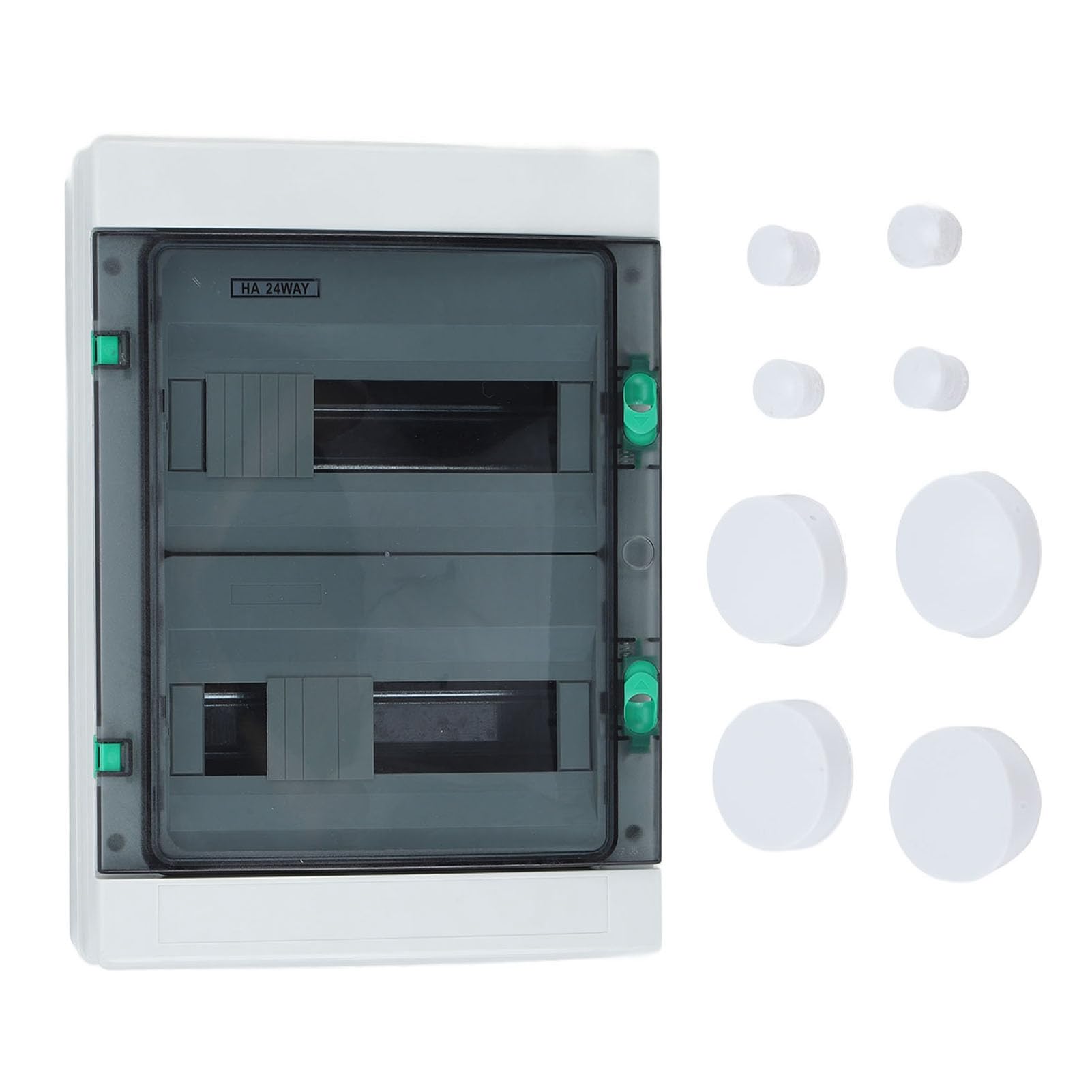 24 Way Distribution Box Waterproof, DIN Rail Electrical Case Enclosure for Indoor Outdoor Electrical-image-6