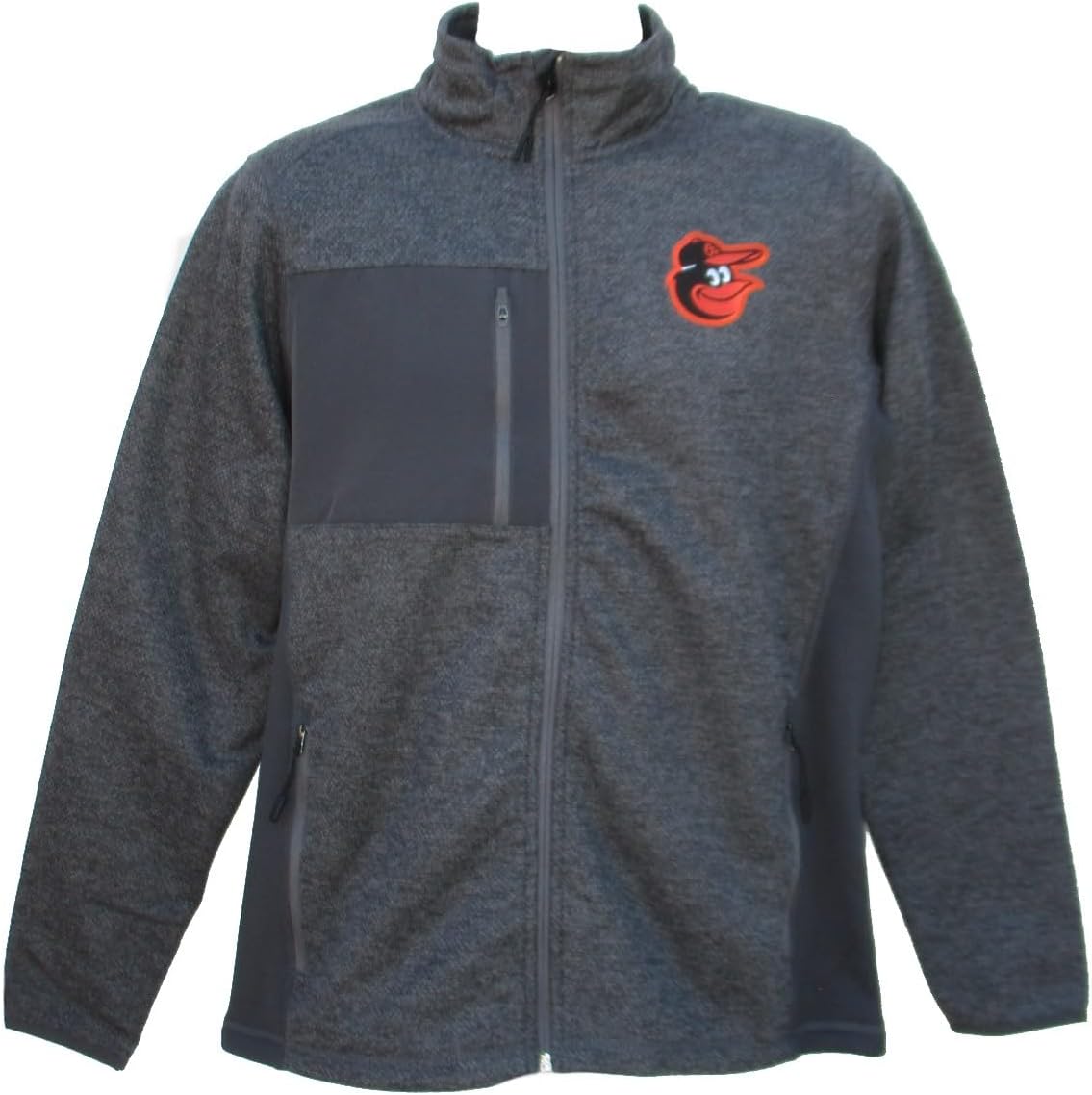 Men's Baltimore Orioles Charcoal Gray Full-Zip Jacket