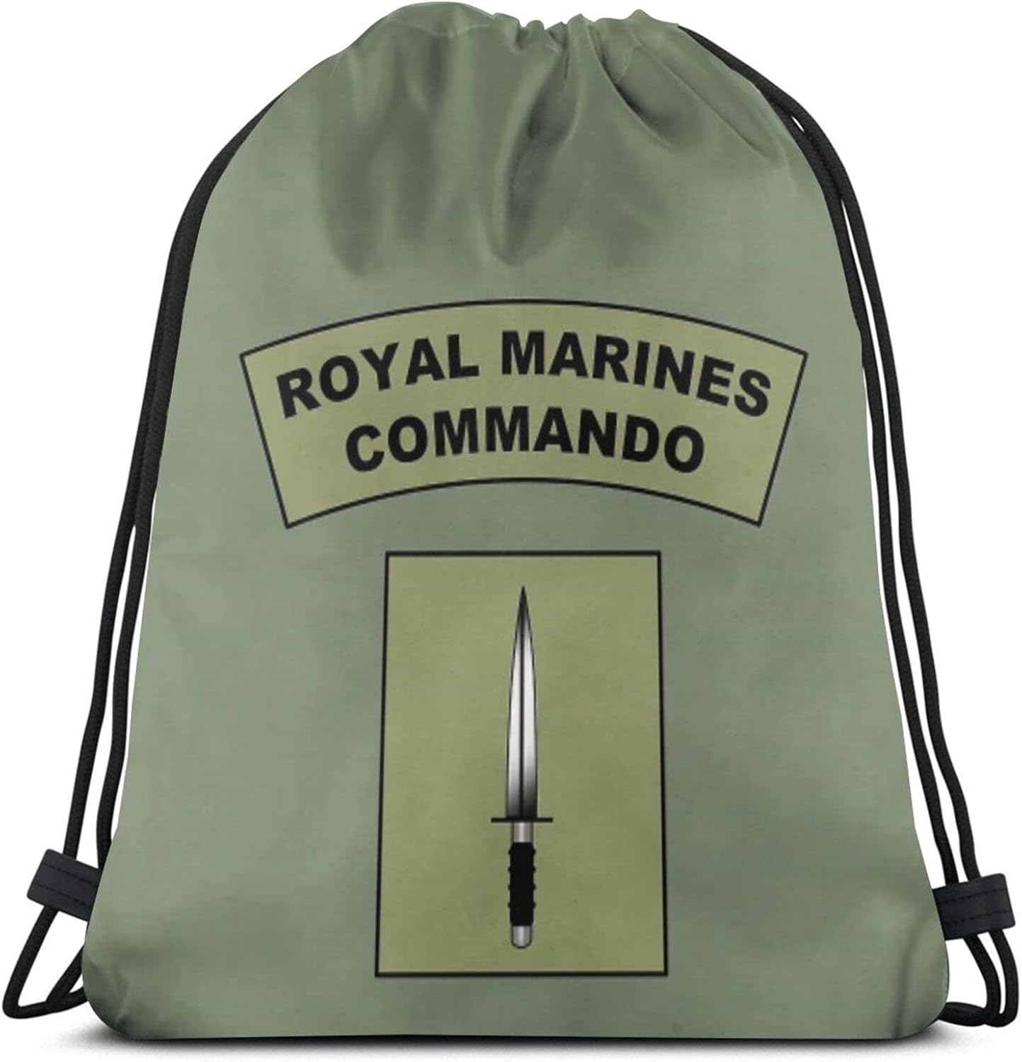 Royal Marines Commando Flash Drawstring Backpack Bag Women & Men Sport