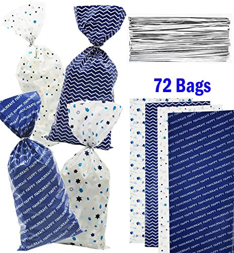 Dreidelcompanyhanukkahcellophanetreatbags72packforhanukkahgiftsorparty  Urban Country Home Decor Dreidel company hanukkah cellophane treat bags 72 pack for hanukkah gifts or party  urban country home decor