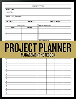 Project Management Notebook: An Undated Project Planner for Small Business Entrepreneurs