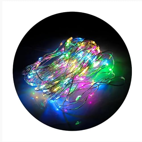 Pisca de LED Fio de Fada 100L 10 Metros USB e Pilha Decoração Fotografia Natal (Colorido)