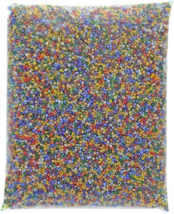 John Bead Czech Seed Beads 10/0 OP MatteIris Multi
