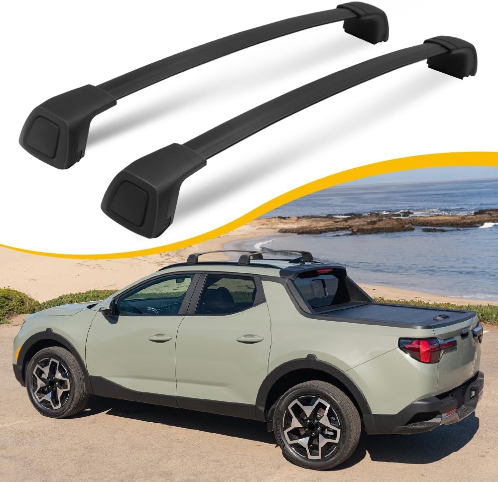 EZREXPM Lockable Roof Cross Bars for Hyundai Santa Cruz 2022-2026 SE SEL Premium - 165lbs Capacity, Anti-Theft, Low Noise