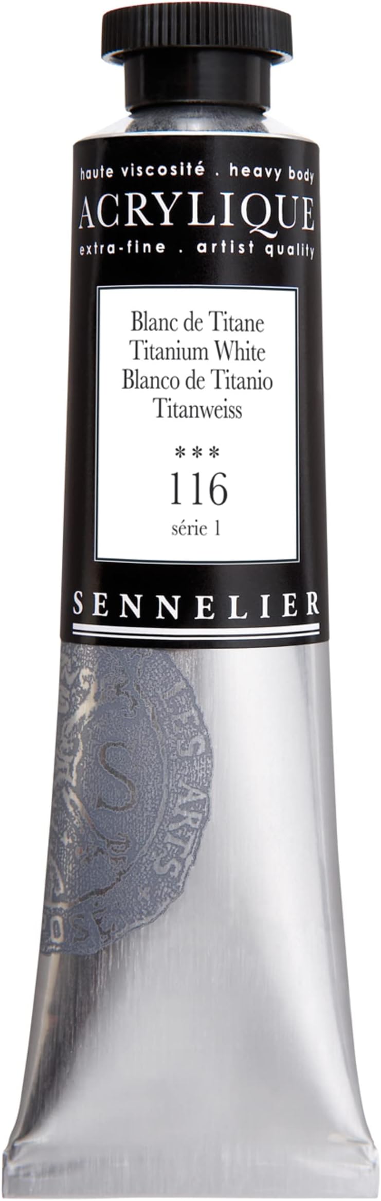 Sennelier Extra-Fine Artists' Acrylic, 60ml, Titanium White S1, 2.02 Fl Oz (Pack of 1)