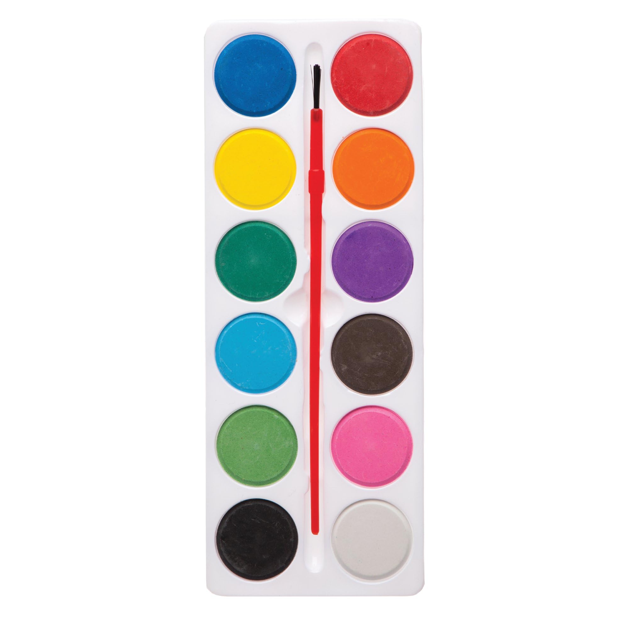 Baker Ross AW229 Paint Blocks - Pack of 5, Watercolour Paints, Assorted Colours, Painting, Art Projects