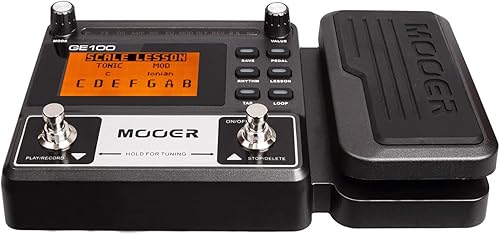 Miniatura 7 de MOOER GE100 Pedal de guitarra multiefectos con 80 preajustes, 66 efectos, bucle y ritmo de batería 40. Distorsión, pedal Wah de volumen de