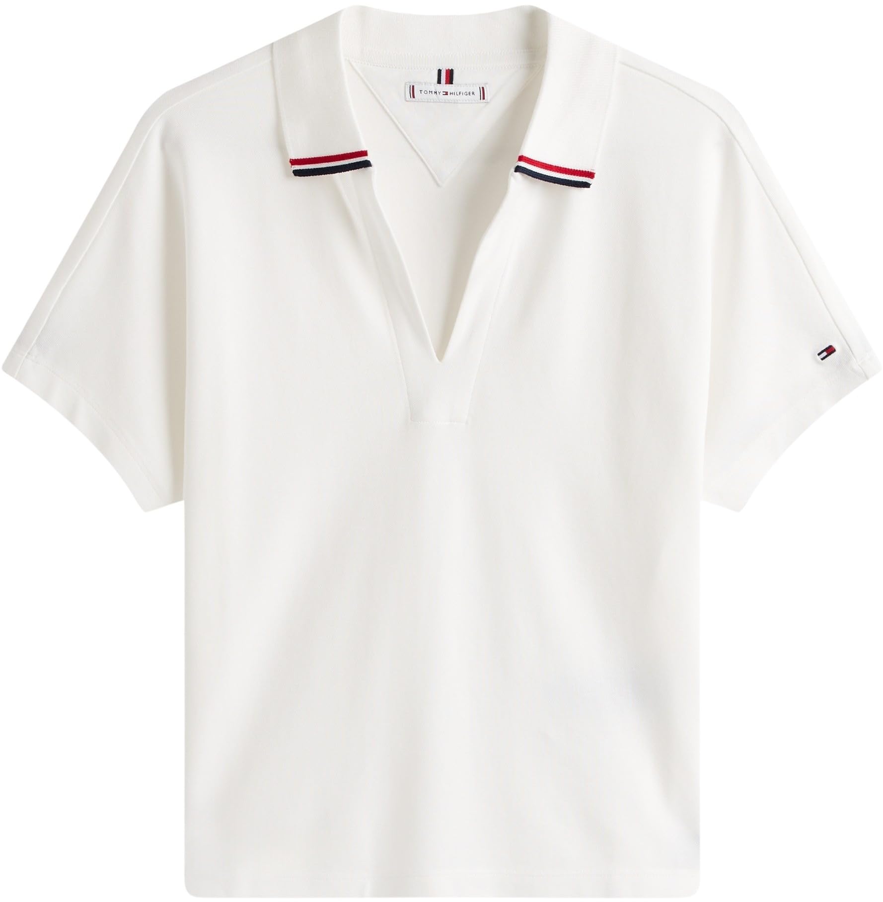 Tommy Hilfiger Lyocell Tipping Open SS Polo Ww0ww46512 Polo S/S Femme (Lot de 1)