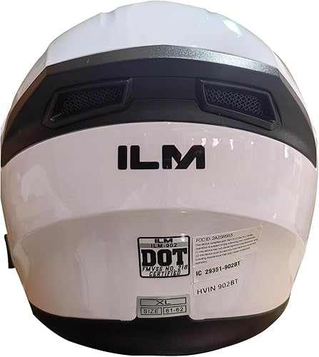 Miniatura 6 de ILM Casco de motocicleta con Bluetooth, modular, abatible, de cara completa, doble visera, MP3, intercomunicador, radio FM, DOT, modelo 902BT