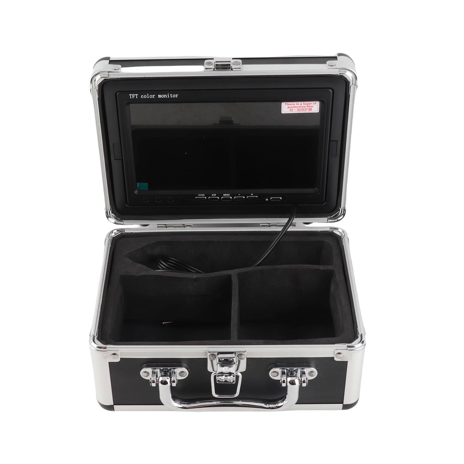 Walmeck Caméra de Pêche sous-Marine avec Affichage d'image Clair, Caméra 1200TVL, Nocturne 12 LED, Batterie 6 Heures, étanche IP68 pour, Les Bateaux et la Pêche en Lac