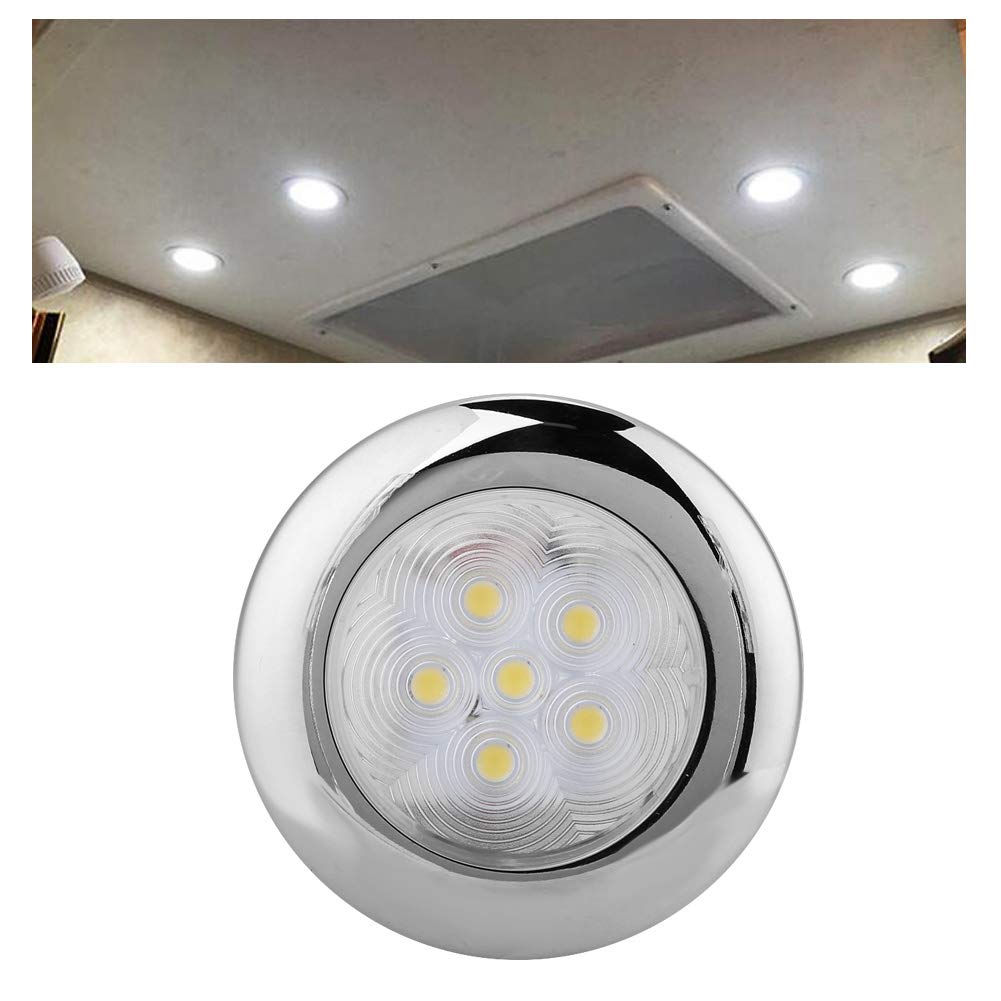 Innenbeleuchtung Des Bootes Innenleuchte LED Innen/Außen Gehweglicht Weißes Licht 12V DC 6PCS Yacht Marine Boot Für Boote RV Campers Versiegelte Bootskabinenleuchten (ITC)