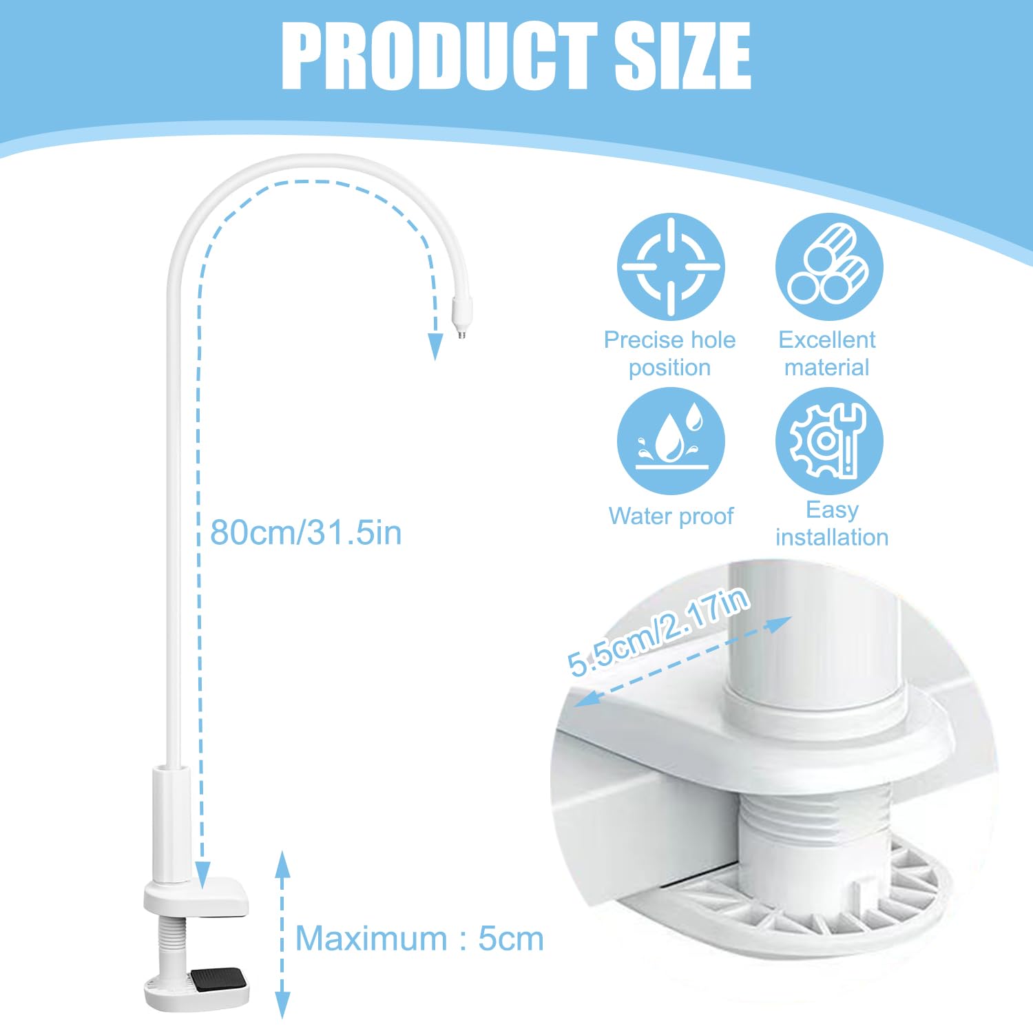 Soporte Camara vigilancia Bebe, Soporte flexible para monitor de video de bebé, So-porte para monitor de video de bebé, So-porte universal flexible para mo-nitor de video de bebé, apto para cuna