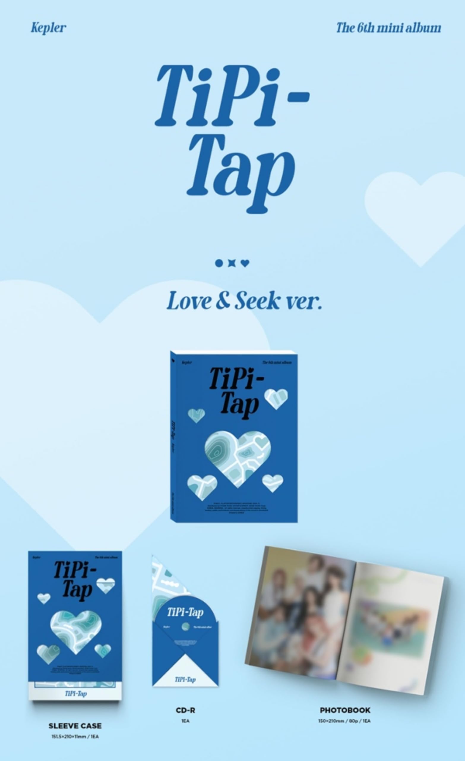 Amazon.com: Kep1er TIPI-TAP 6th Mini Album (Photobook - Love