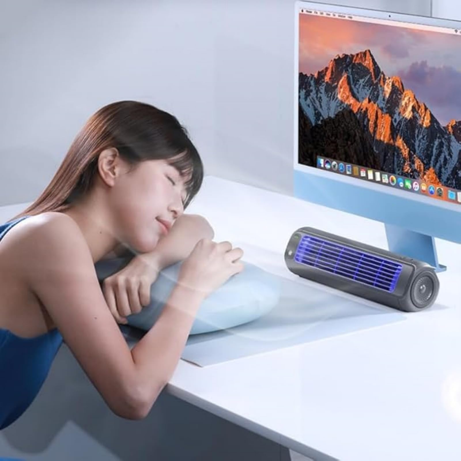 Coldeez cooling ace - Rafraichisseur d’air portable，Silencieux, longue autonomie, idéal pour une utilisation dans une chambre ou un bureau