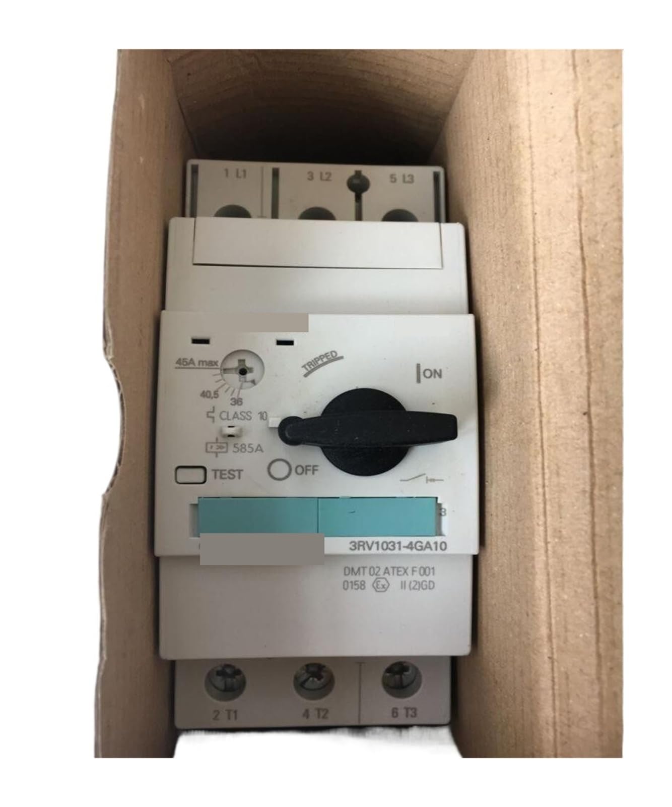 Disyuntor de protección de motor 3RV1031-4GA10 con corte magnético instantáneo
