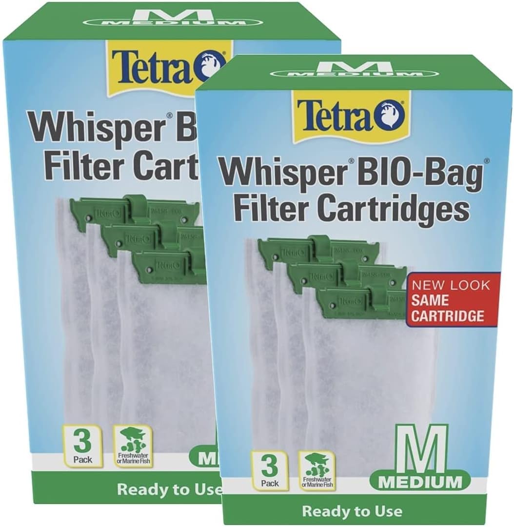Tetra 26218 Medium 5-15 Carbon Filter Cartridges (2 Boxes of 3-Filters)