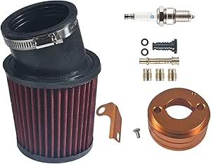 Mini Bike Air Filter Kit Performance Parts Sell Upgraded Air Filter Adapter Intake Spark Plug Kit For Cc 6.5 Hp Blue In CA Predator 212 212cc Engine - Foto 5