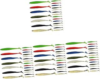 BESPORTBLE 84 Pcs Screw Thread Lure bass Bait Saltwater Bait Fake Fish baits Fishing Tools Artificial Fishing baits Reusable Lures Striped bass Fishing Supplies brine Soft Bait Equipment