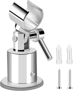 Soporte para Alcachofa Ducha Regulable 180 Grados Soporte Ducha Pared Metal Completo de Mano Universal Soporte Ducha Pared con Tornillo Herramienta Soporte Robusto y Duradero para Grifos y Duchas Baño