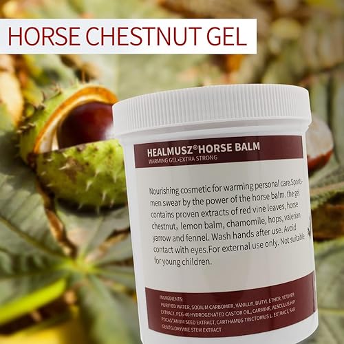 Miniatura 6 de Crema de castaño de Indias Extra Strength Warming Massage Gel 16.9 Fl Oz (16.9 fl oz) - Pferdebalsam para venas varicosas, molestias musculares,