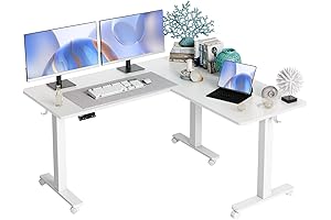 Triple Motor L Shaped Standing Desk: Elevate Your Workspace Ergonomics
