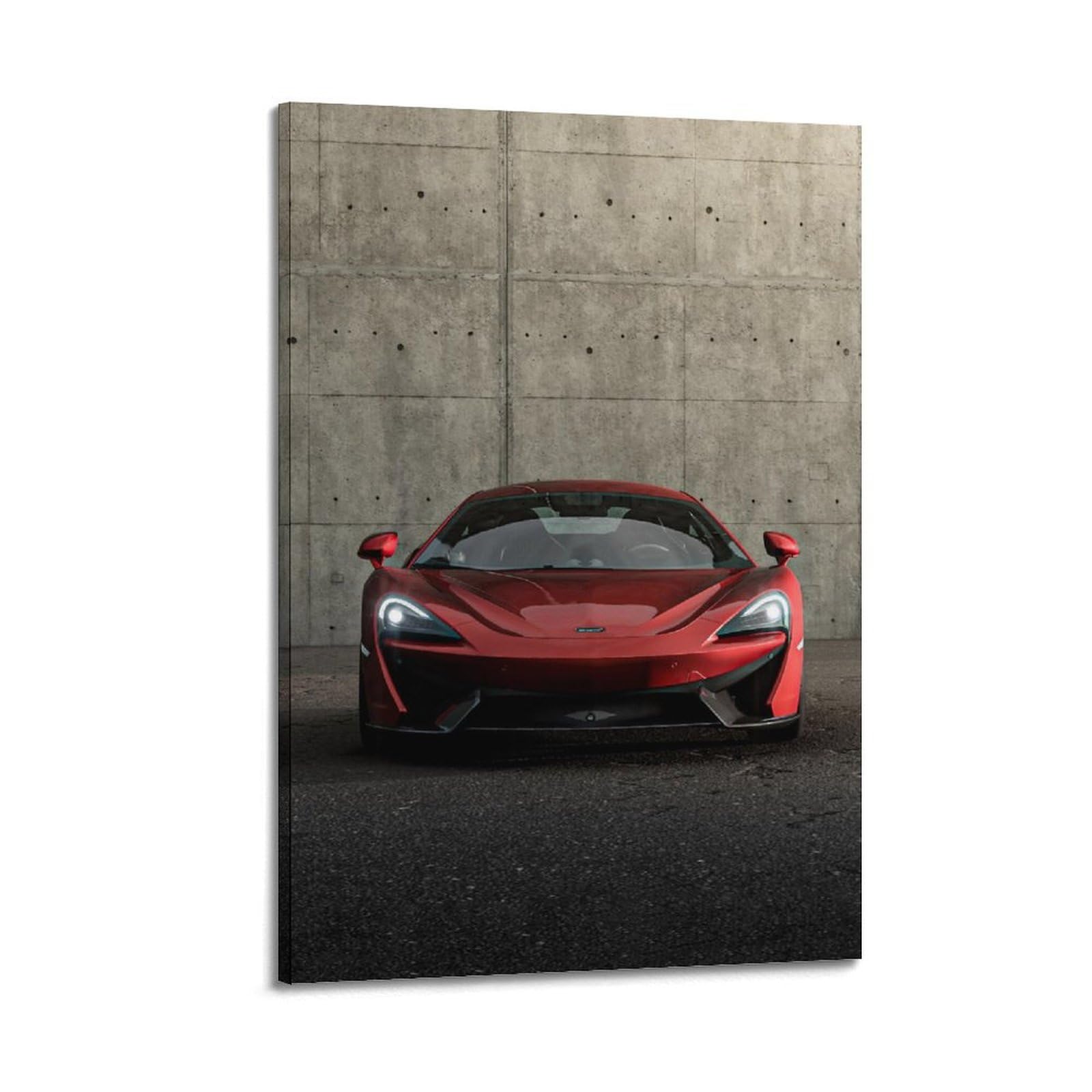 OKAHYS V8 Engine Supercar 570S Luxury Racing Poster Modern Decorative Canvas Prints - Ideal Wall Art for Family, Man Cave, Game Room, Boys & Girls Bedroom 20x30inch(50x75cm)