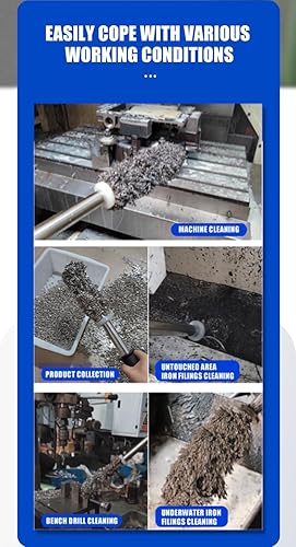 Miniatura 2 de Barra magnética fuerte de limpieza de virutas de barra magnética fuerte varilla magnética industrial absorbente de hierro varilla magnética húmeda y