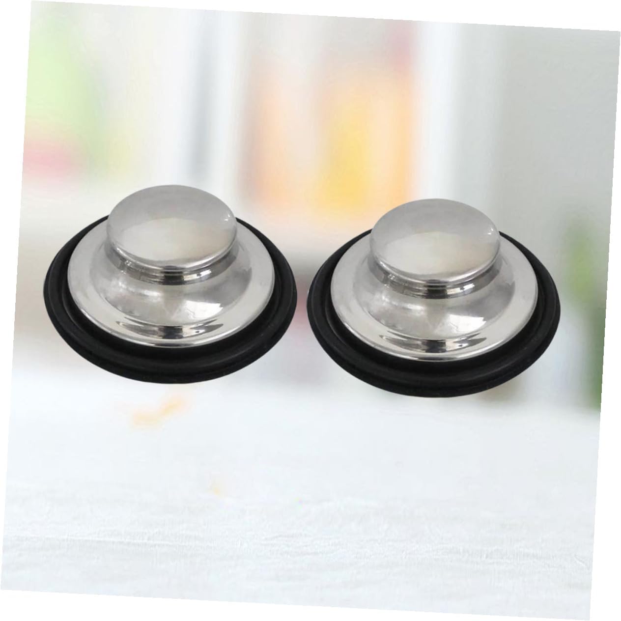 DOITOOL 6pcs Stainless Steel Tub Stopper Drain for Kitchen Bathroom Laundry Easy to Clean Design Strong Adhesion for Sink Bathtub Use
