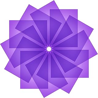 Gel Filter Colored Overlays, 12 Pcs Transparent Correction Lighting Gel Light Filter, A4 Size Film Plastic Sheets for Change Lighting in Halloween Christmas Decoration (Purple)