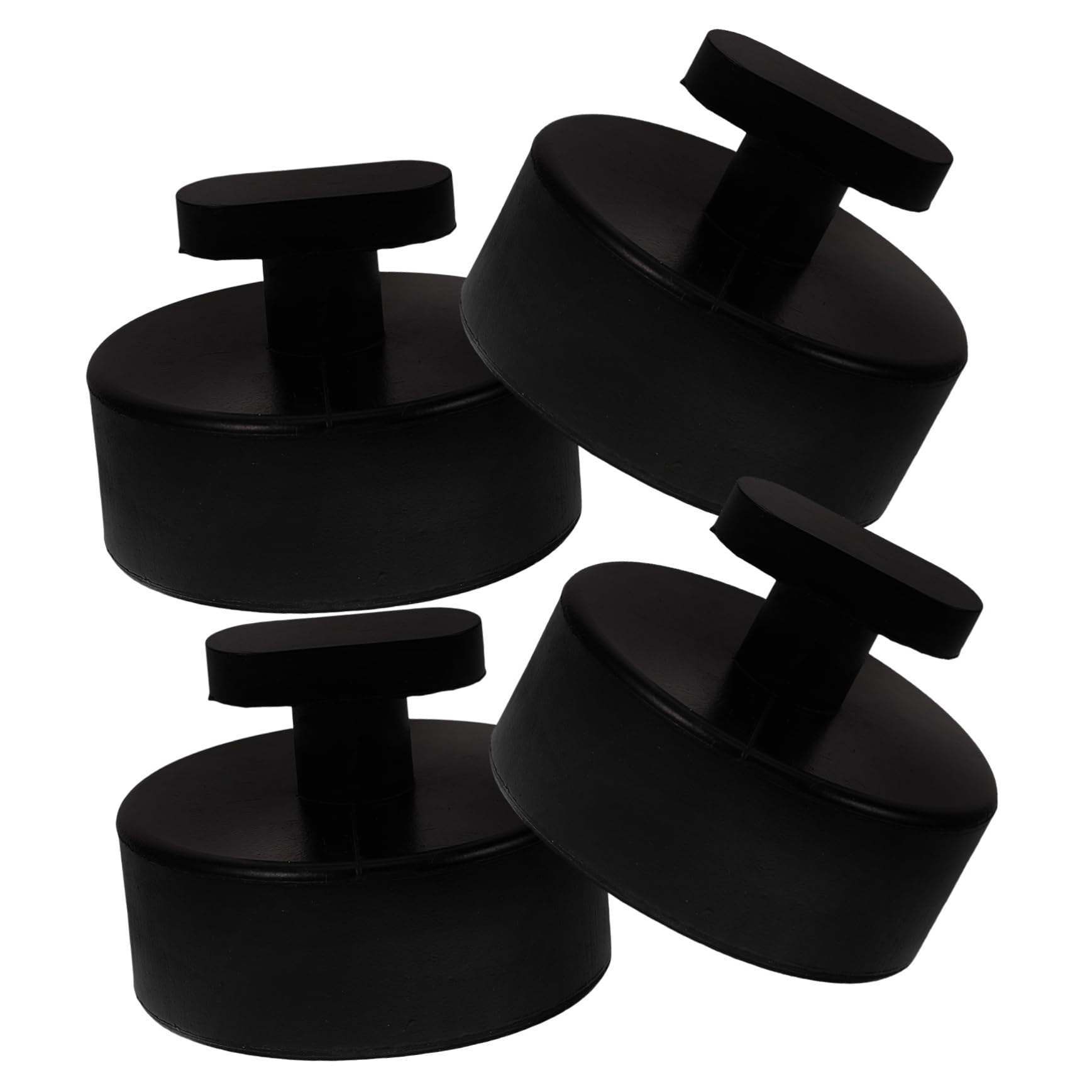 VILLCASE 4 Set Blocco Di Gomma Martinetto Di Sollevamento Martinetto Da Pavimento Per Supporto Pad Di Jack Addensati Cuscinetto in Gomma Del Cric A Carrello Da Cancellare 4 Pezzi*4