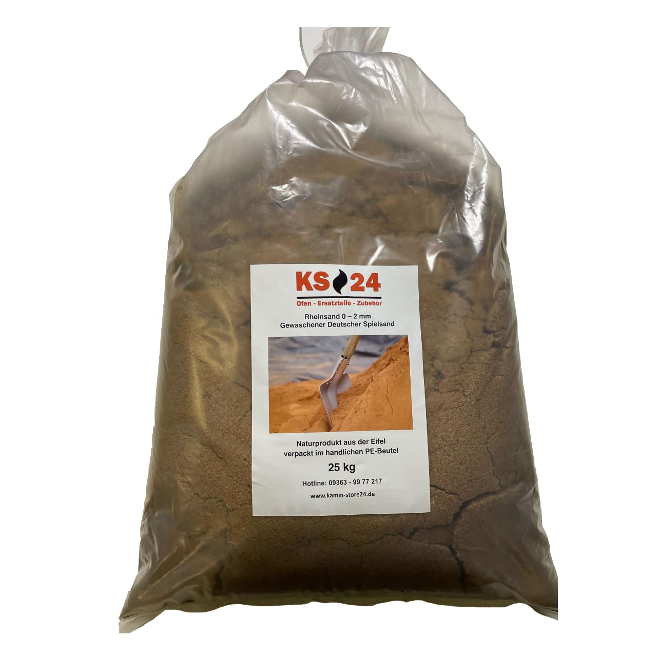 Deutscher gewaschener Rheinsand 0-2mm 25 kg