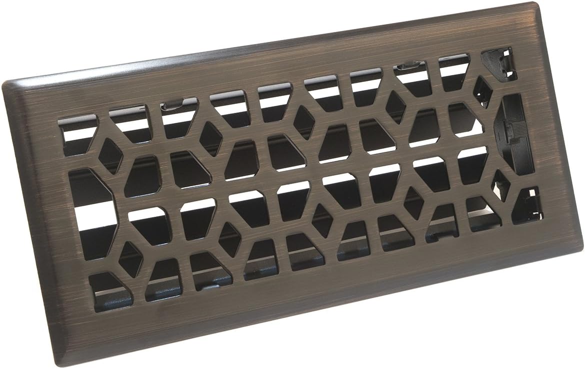 Accord AMFRRBM410 Marquis Floor Register, 4-Inch x 10-Inch(Duct Opening Measurements), Dark Oil-Rubbed Bronze - - 