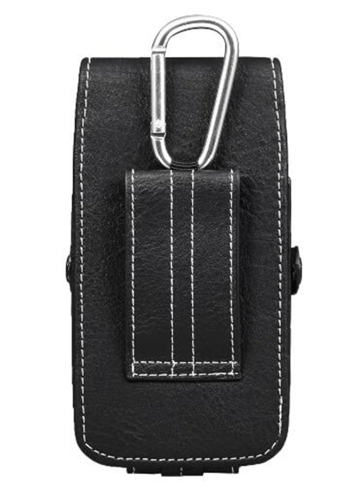 Étui Ceinture Smartphone Avec Mousqueton Et 2 Poches - Rose, 100% Coton